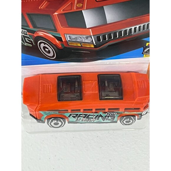 Hot Wheels 2024 Hot Wheels High Orange HW Fast Transit 1/5 Diecast Bus - Picture 9 of 11
